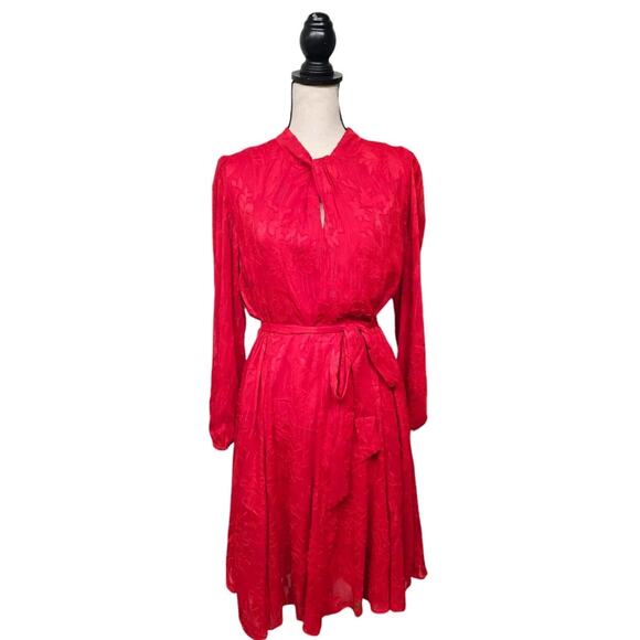 Maia Dress Women’s 12 Sheer Overlay with Burnout Velvet Metallic Thread Holiday - Picture 1 of 10